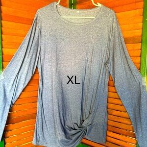 XL Blue Long Sleeve Top
